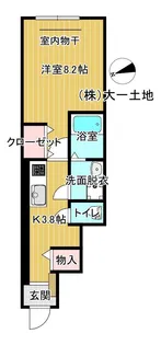 LEBEL DRIE【1階】の間取り