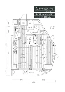 1LDKの間取り画像