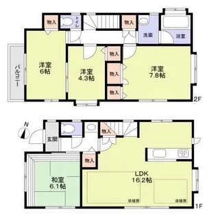 東京都世田谷区桜上水3【一戸建】の間取り