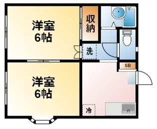 千葉県茂原市鷲巣【アパート】の間取り