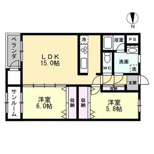 プレッシャスひばり【3階】の間取り