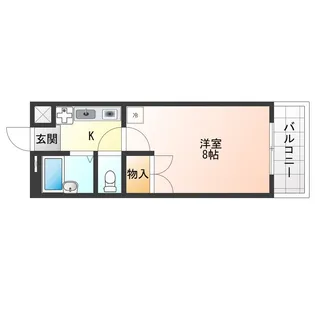 兵庫県尼崎市大島3【マンション】の間取り