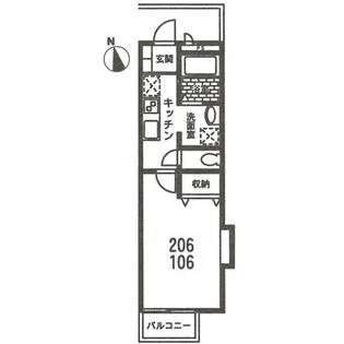 リトルターン【1階】の間取り
