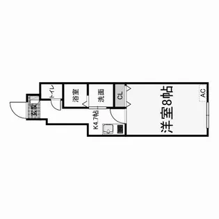 広島県福山市長者町【アパート】の間取り