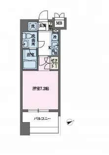 パシフィックレジデンス芝一丁目【12階】の間取り