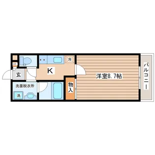 ヴァンヴェール柴崎【3階】の間取り