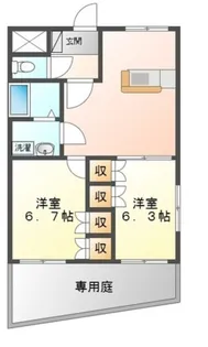 ガーデンプレイス【1階】の間取り
