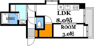 オプレ横川【4階】の間取り