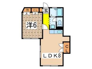 アミューズ磯子壱番館【1階】の間取り