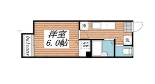 フラワーハイツ【1階】の間取り