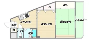大阪府大阪市淀川区木川東4【マンション】の間取り