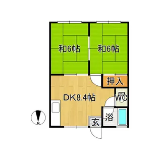 アネックス城東【1階】の間取り