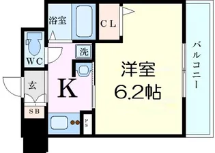 エステムコート新大阪VIエキスプレイス【11階】の間取り