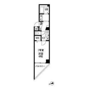 大阪府大阪市中央区南新町1【マンション】の間取り