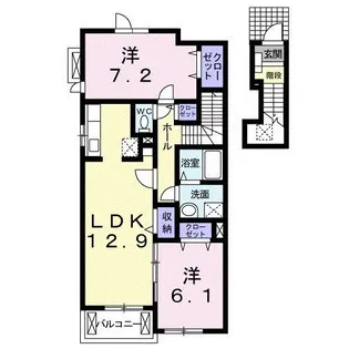 パルティーレ II【2階】の間取り