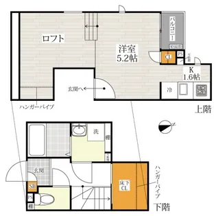 CB近見レーベン【1階】の間取り