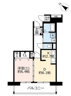 URコンフォール鶴瀬【9階】の間取り
