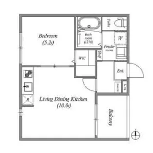 アサヒテラスひかり【2階】の間取り