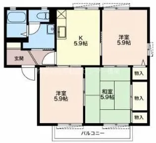 アレーゼI A【1階】の間取り