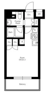 ウィスティリア大森山王【12階】の間取り