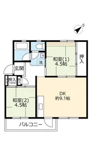 UR明石舞子【5階】の間取り