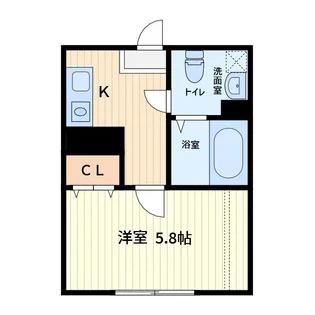 B’2nd蕨【3階】の間取り