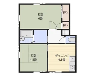第五宮塚ハイツ【1階】の間取り