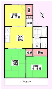 パレス近山【1階】の間取り