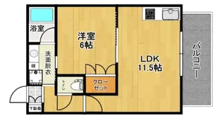 コンフィアル赤木【7階】の間取り