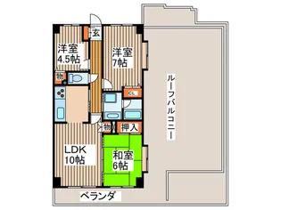 オークハウス【3階】の間取り