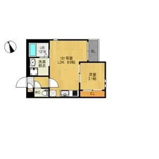 GRANDTIC南仙台【1階】の間取り