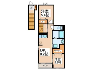 エスポワール【2階】の間取り