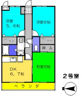 コモド大宮上小町第一【5階】の間取り
