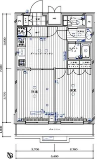 ルーブル上池台弐番館【4階】の間取り