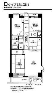 オクトス市ケ尾【4階】の間取り