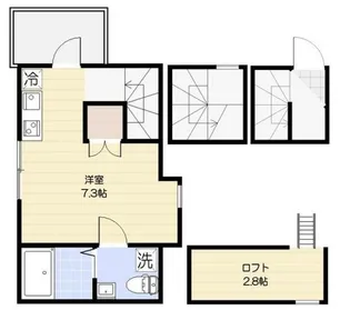 ヒルテラス神楽坂【3階】の間取り