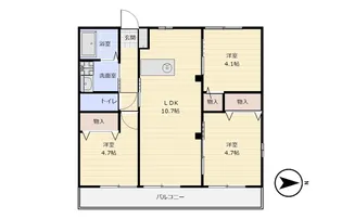 つばさハイム D【2階】の間取り