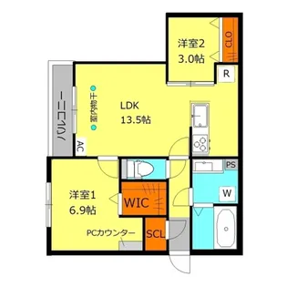 GRAND HILLS【1階】の間取り