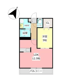 グランベージュ【2階】の間取り