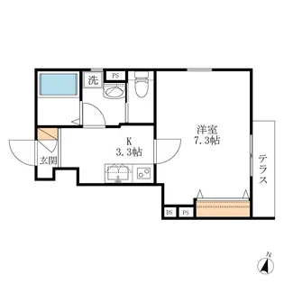 Yum Art【1階】の間取り