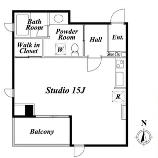 プレミアステージ芝公園【8階】の間取り