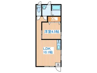 メゾン・ジョリII【1階】の間取り