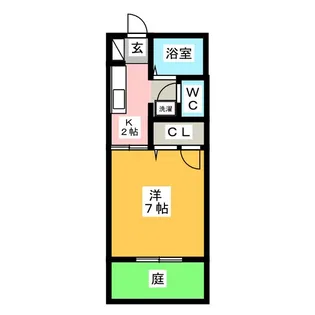 ファルール城北【1階】の間取り