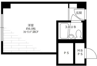 赤坂レジデンシャルホテル【4階】の間取り