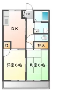 ドリームハイツ【2階】の間取り