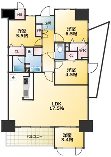 ミッドヴィレッジ曽根【2階】の間取り