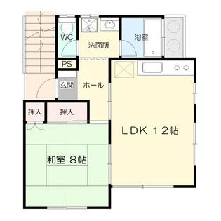 プレテハウス松園【1階】の間取り