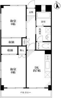 マンションストーンミル【7階】の間取り