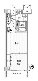 六本木デュープレックスエムズ【5階】の間取り
