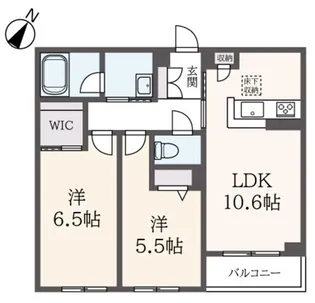アリビオI【1階】の間取り